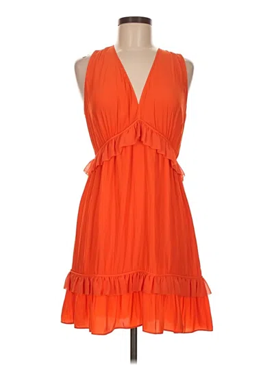 Pre-owned Ramy Brook Cocktail Dress In Orange
