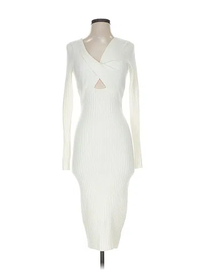 Pre-owned Ramy Brook Cocktail Dress In White
