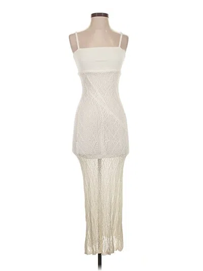 Pre-owned Ramy Brook Cocktail Dress In White