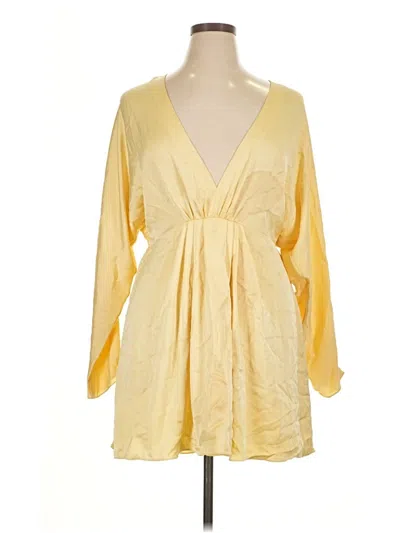 Pre-owned Ramy Brook Cocktail Dress In Yellow