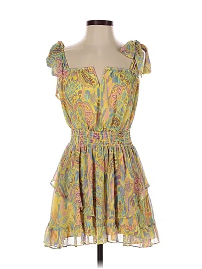 Pre-owned Ramy Brook Cocktail Dress In Yellow