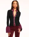 RAMY BROOK COLTON COLORBLOCK CARDIGAN SWEATER