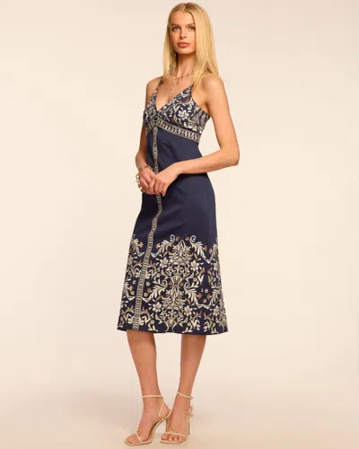 Ramy Brook Constanza Cotton Embroidered Midi Dress In Neutral