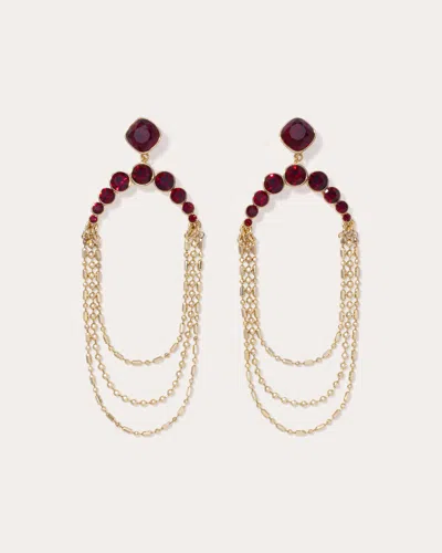 Ramy Brook Constanza Gemstone Earrings In Brown