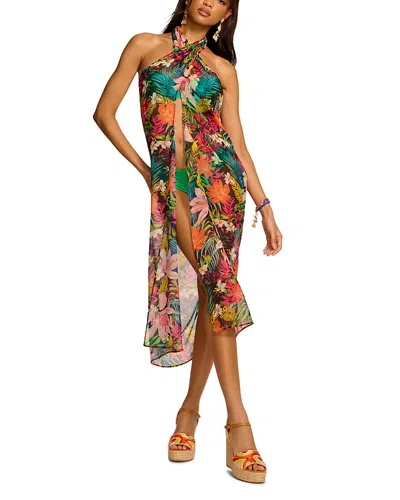 Ramy Brook Convertible Aari Sarong Dress Swim Cover-up In Multi Combo