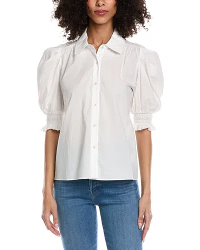 Ramy Brook Corinne Long Sleeve Top In White