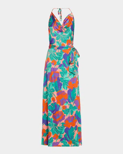 Ramy Brook Corrine Floral-print Column Gown In Multi