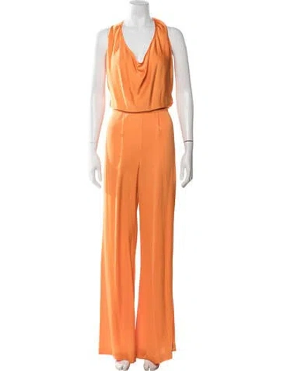 Pre-owned Ramy Brook Cowl Neck Jumpsuit W/ Tags In Orange