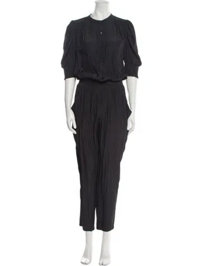 Pre-owned Ramy Brook Crew Neck Jumpsuit In Black
