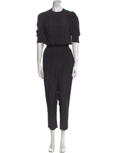 Pre-owned Ramy Brook Crew Neck Jumpsuit In Black