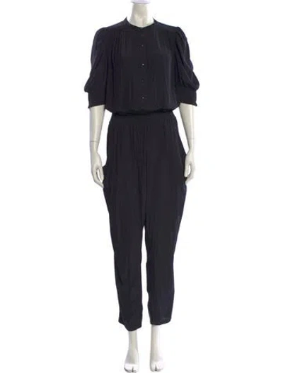 Pre-owned Ramy Brook Crew Neck Jumpsuit In Black