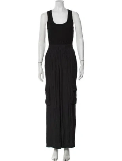 Pre-owned Ramy Brook Crew Neck Jumpsuit In Black