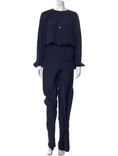 Pre-owned Ramy Brook Crew Neck Jumpsuit In Multicolor