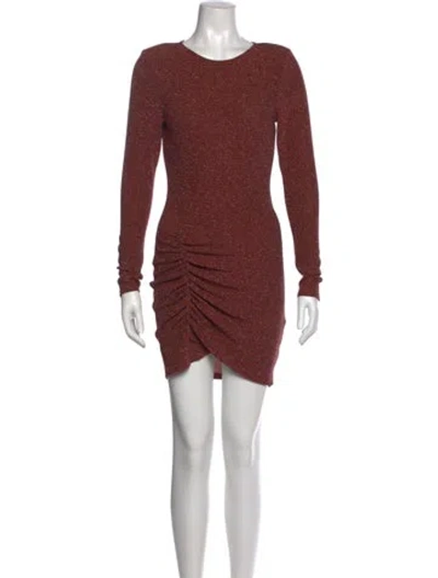 Pre-owned Ramy Brook Crew Neck Mini Dress In Multi
