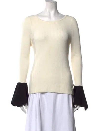 Pre-owned Ramy Brook Crew Neck Sweater In Black/white