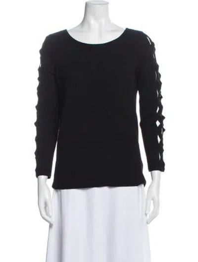 Pre-owned Ramy Brook Crew Neck Sweater In Blue