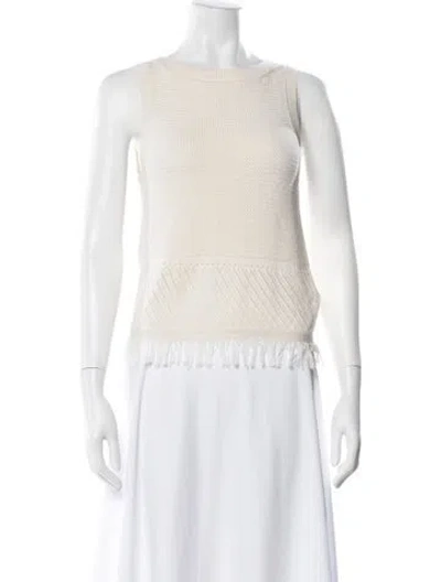 Pre-owned Ramy Brook Crew Neck Sweater In Neutral