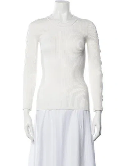 Pre-owned Ramy Brook Crew Neck Sweater In Neutrals