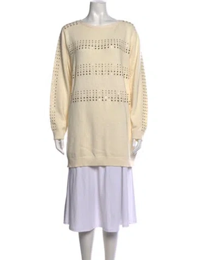 Pre-owned Ramy Brook Crew Neck Sweater W/ Tags In Neutrals