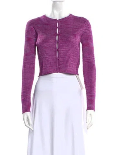 Pre-owned Ramy Brook Crew Neck Sweater W/ Tags In Purple