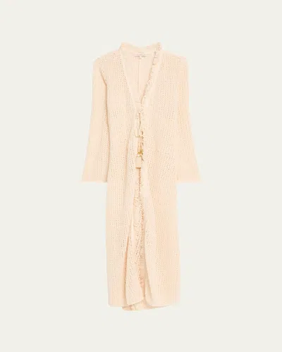 Ramy Brook Crochet Fatima Maxi Dress In Neutral