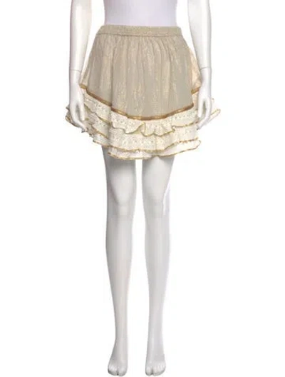 Pre-owned Ramy Brook Crochet Trim Mini Skirt W/ Tags