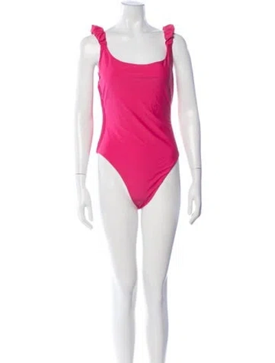 Pre-owned Ramy Brook Cutout Accent One-piece W/ Tags In Pink