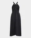 Ramy Brook Cynthia Satin Button-front Dress