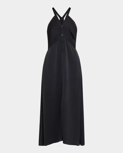 Ramy Brook Cynthia Satin Button-front Dress