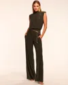 Ramy Brook Dani Shirred Neck Sleeveless Jumpsuit In Brown