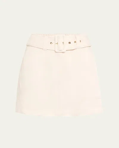 Ramy Brook Dara Belted Mini Skirt In Sandstone