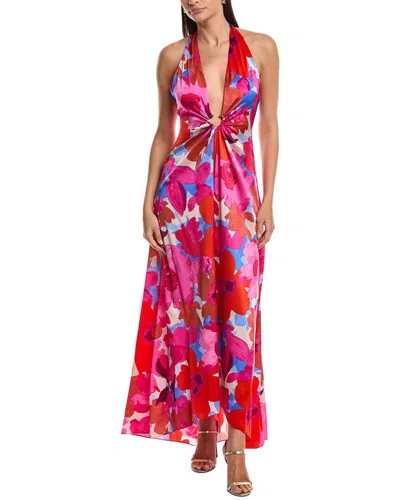 Ramy Brook Darbi Silk-blend Gown In Pink