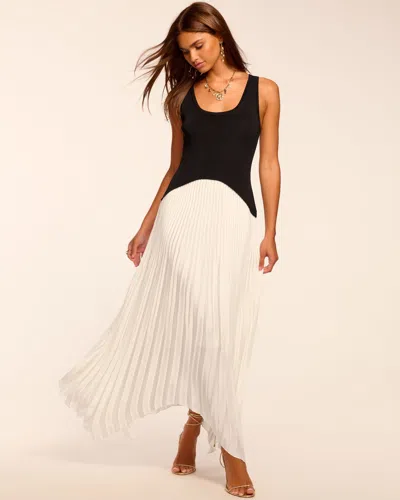 Ramy Brook Davinia Pleated Drop-waist Maxi Dress In White