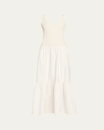 RAMY BROOK DAWSON MIXED-MEDIA MAXI DRESS