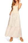 Shop Ramy Brook Dawson Mixed Media Maxi Dress
