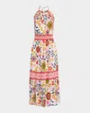 Ramy Brook Delia Cotton Smocked Halter Midi Dress