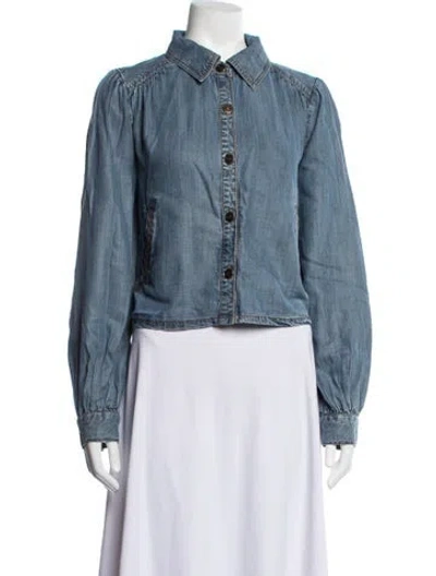 Pre-owned Ramy Brook Denim Jacket In Blue