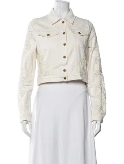 Pre-owned Ramy Brook Denim Jacket In Neutral