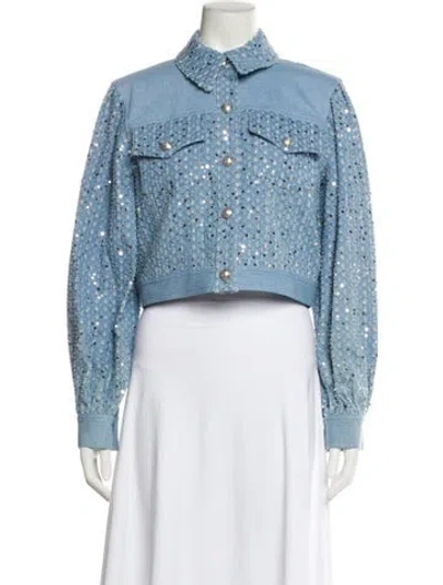 Pre-owned Ramy Brook Denim Jacket W/ Tags In Blue