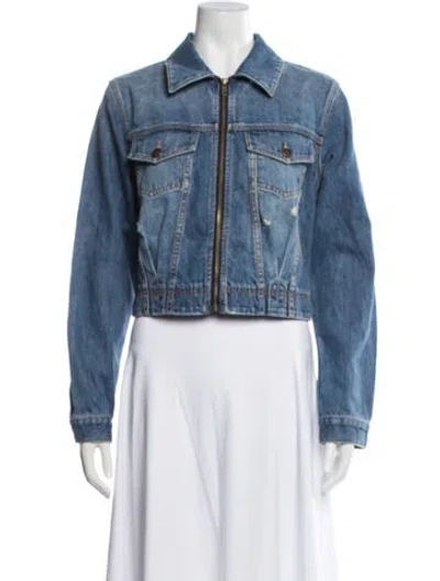 Pre-owned Ramy Brook Denim Jacket W/ Tags In Blue