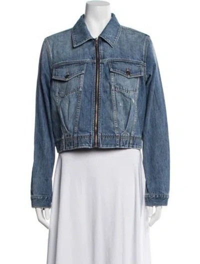 Pre-owned Ramy Brook Denim Jacket W/ Tags In Blue