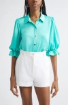 Ramy Brook Dina Matte Satin Bodysuit In Multi
