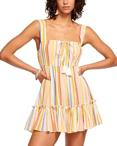 Ramy Brook Dixie Striped Mini Cover Up Dress In Multi Stripe