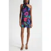 Ramy Brook Dolly Asymmetric Stretch Silk Minidress In Multi