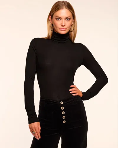 Ramy Brook Donna Knit Turtleneck In Black