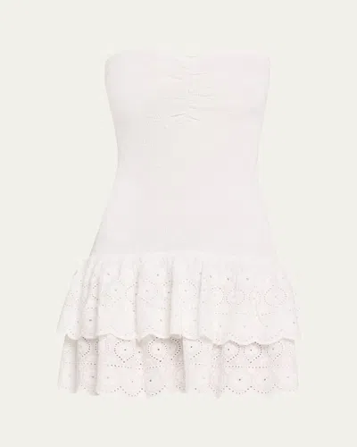 Ramy Brook Donnielle Strapless Mini Dress In Bright Lily Floral