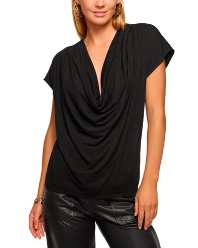 Ramy Brook Dorothy Knit Cowl Neck Top In Black