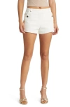 Ramy Brook Drew Cotton Blend Sailor Shorts In Ivory