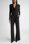 Ramy Brook Eden Cowl Neck Wide Leg Jumpsuit In Black