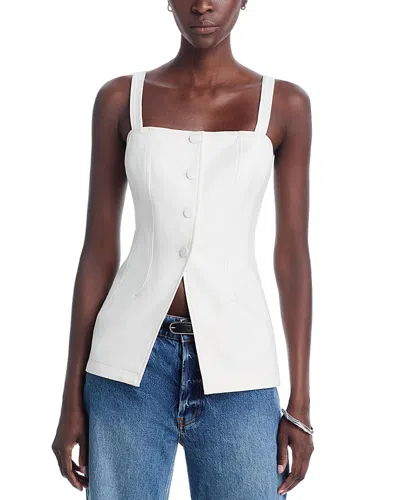 Ramy Brook Elana Cotton Blend Vest In White